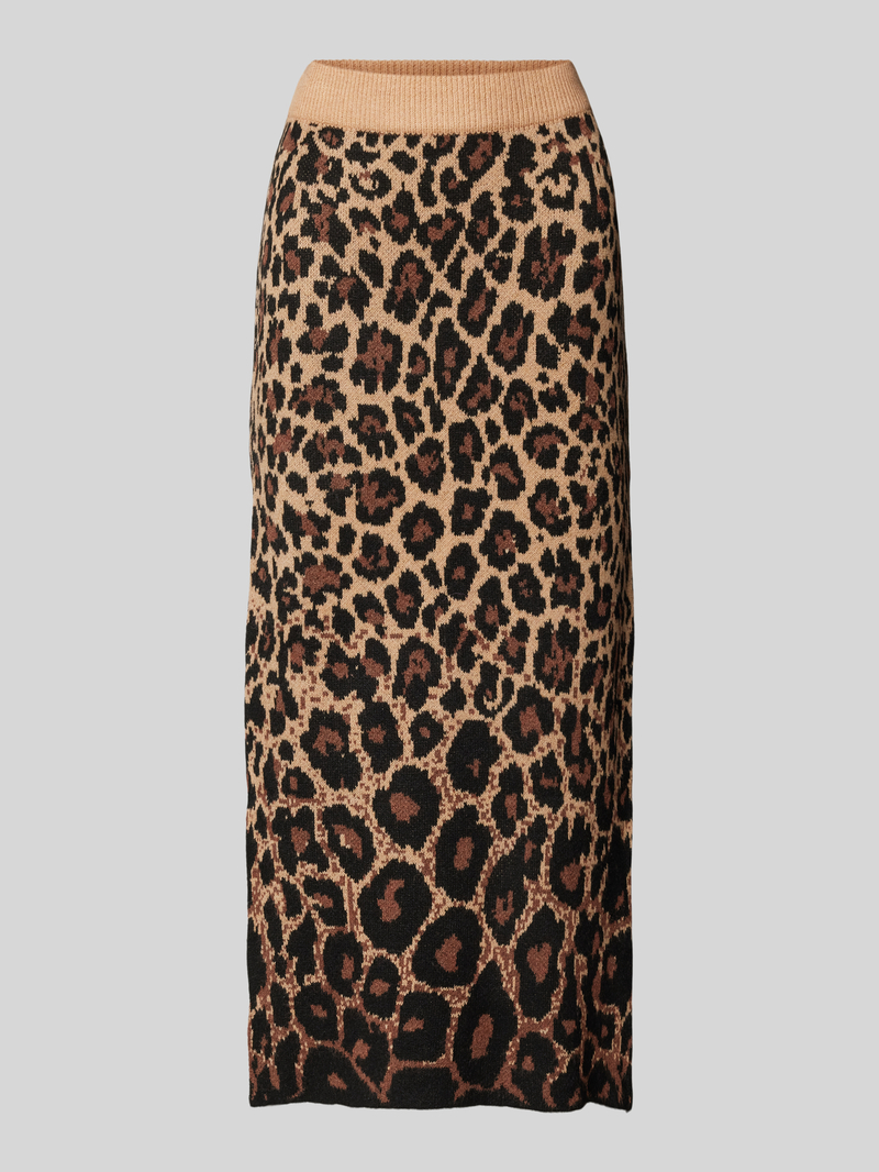 Vero Moda Gebreide midirok met loopsplit, model 'WHITNEY'