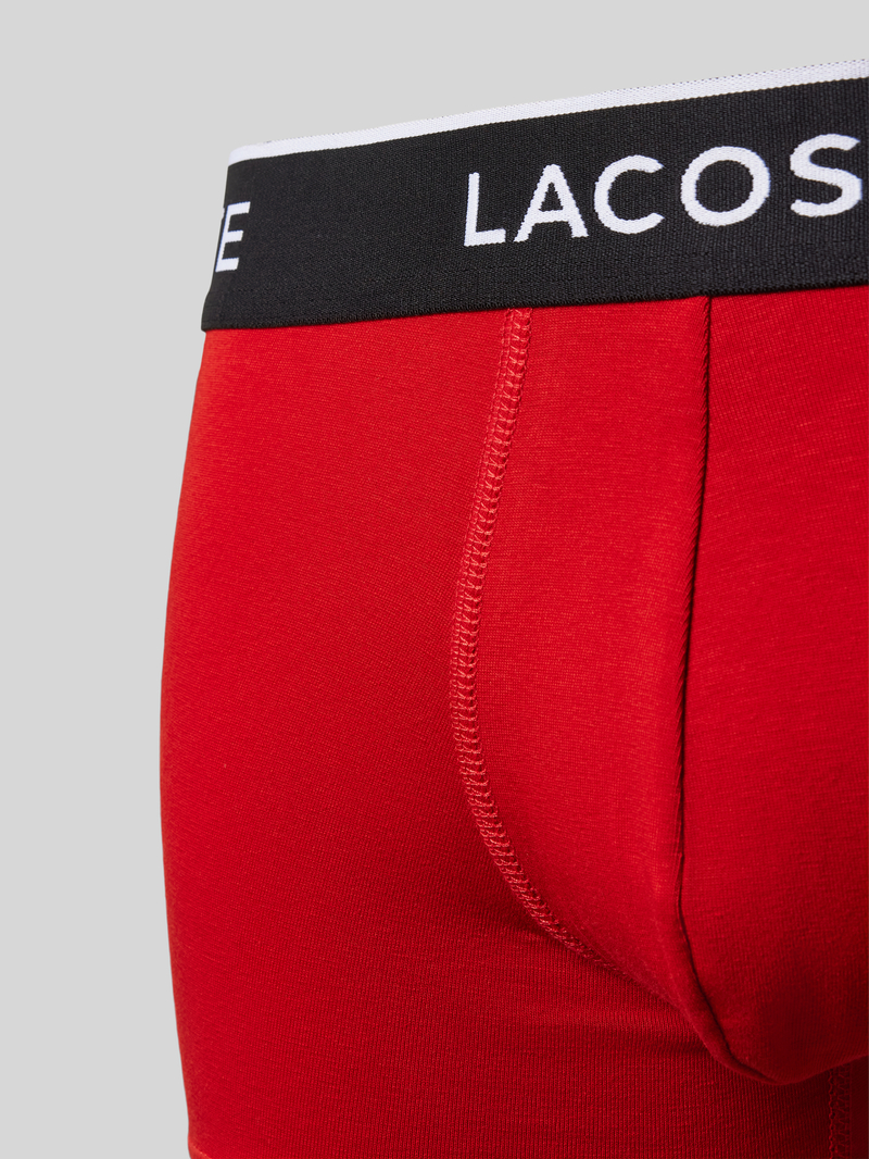 Lacoste Boxershort met elastische band in een set van 3 stuks