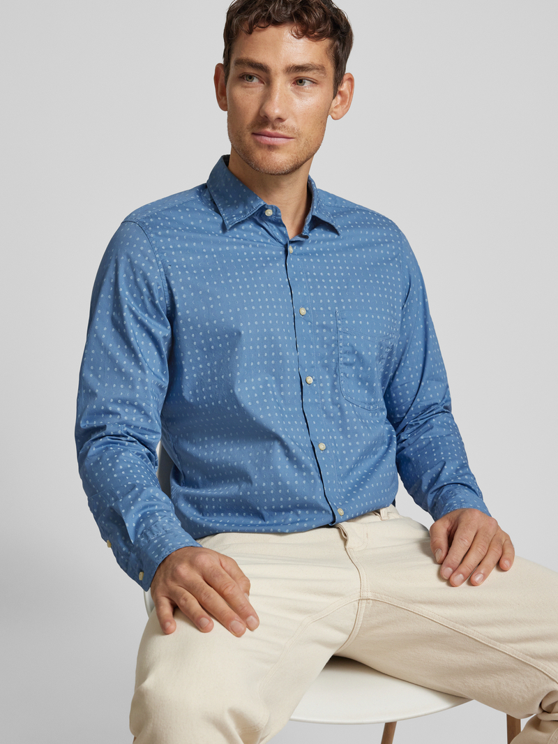 Boss Orange Regular fit vrijetijdsoverhemd met kentkraag model 'Remiton'