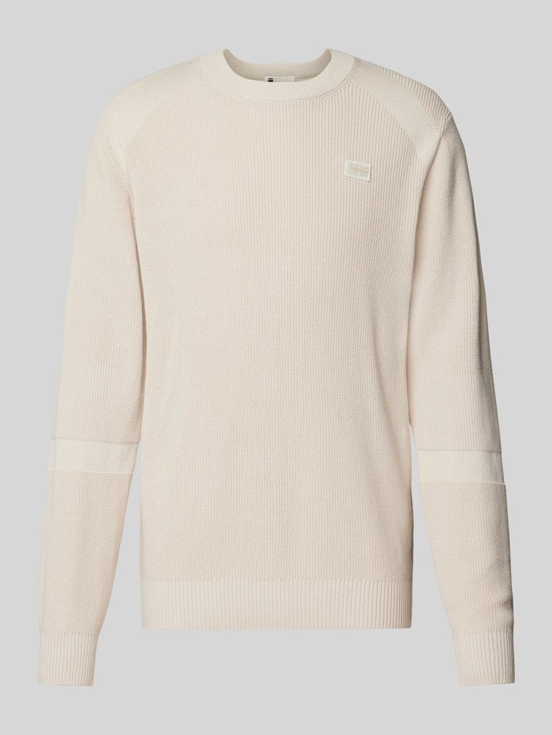 G-Star Raw Gebreide pullover met labelstitching