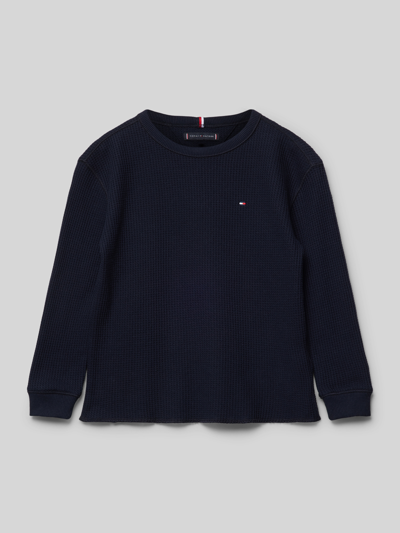 Tommy Hilfiger Teens Shirt met lange mouwen en labelstitching