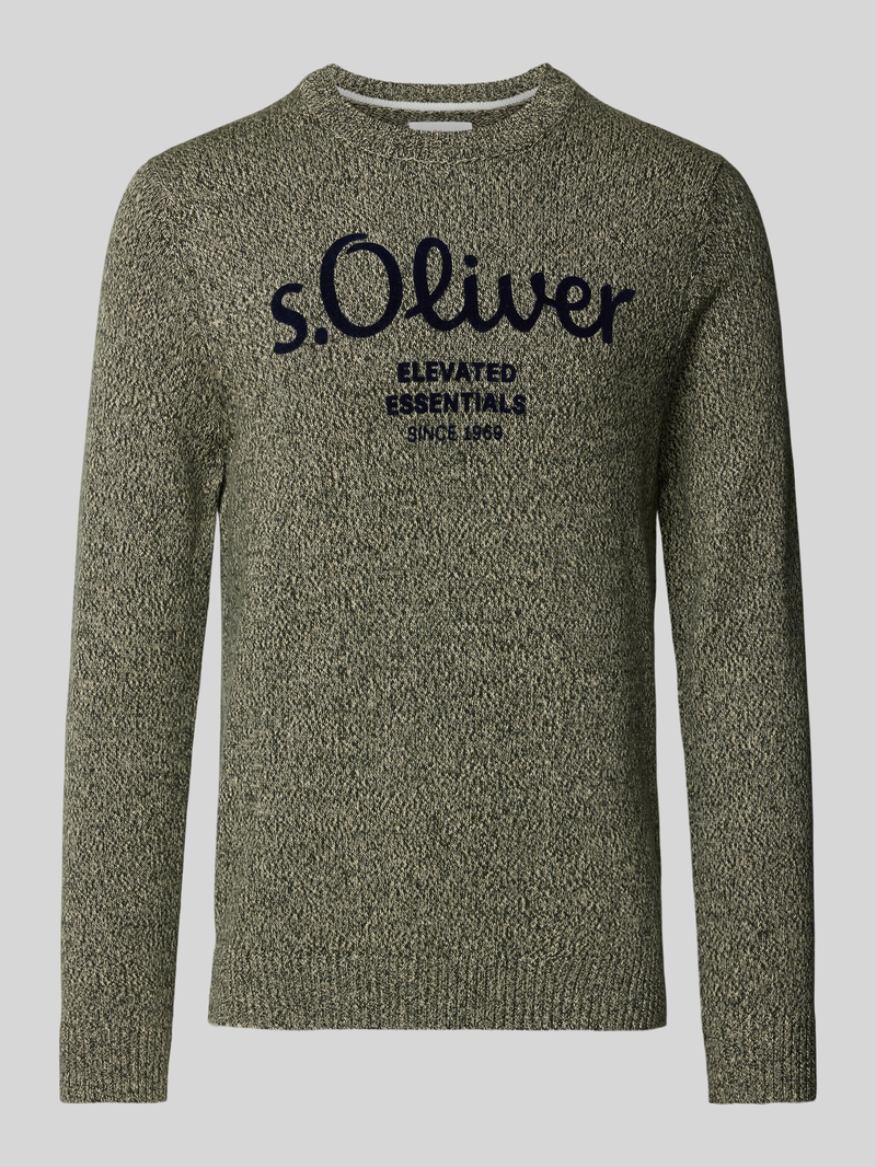 s.Oliver RED LABEL Regular fit gebreide pullover met logo