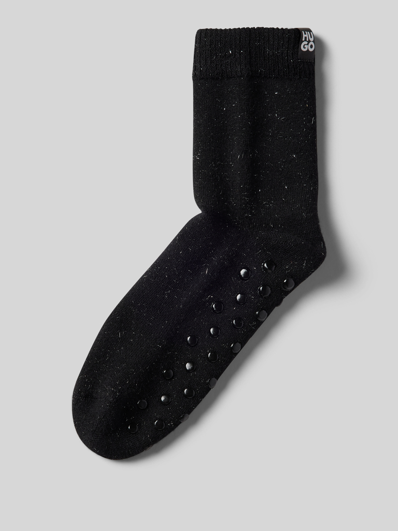 HUGO Sokken met labeldetail model 'HOME SHINE'