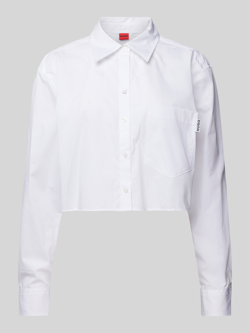 HUGO Korte overhemdblouse met knoopsluiting model 'Ecarla'