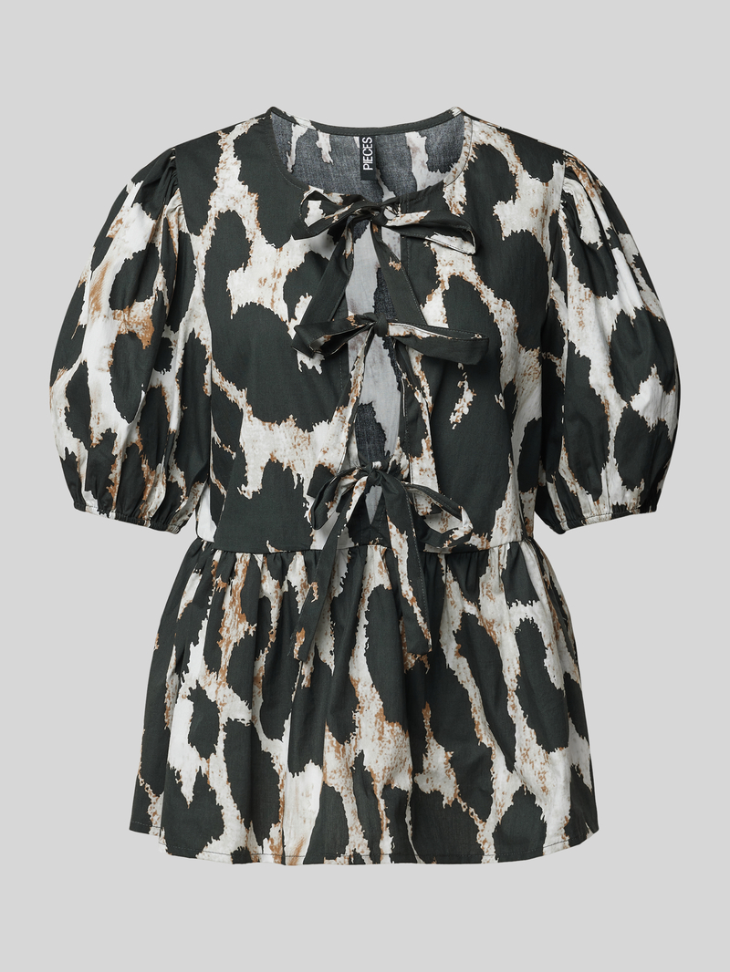 Pieces Blouse met strik model 'JADE'