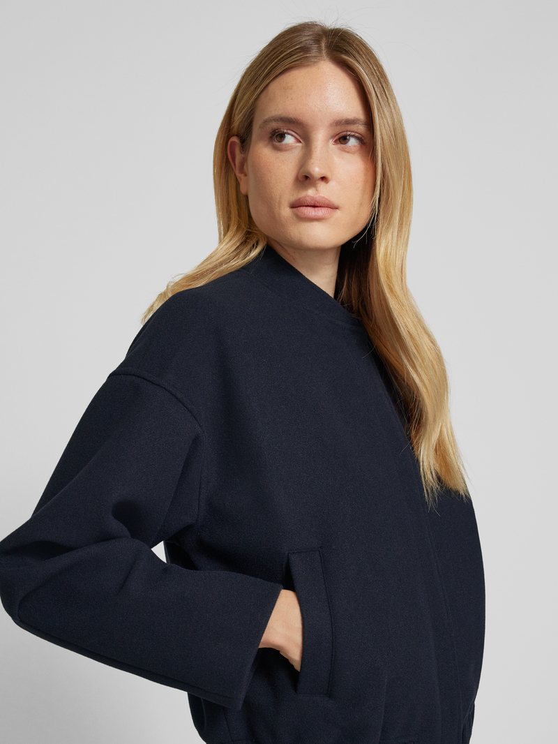 Ichi Wollen jack met opstaande kraag model 'JANNET'