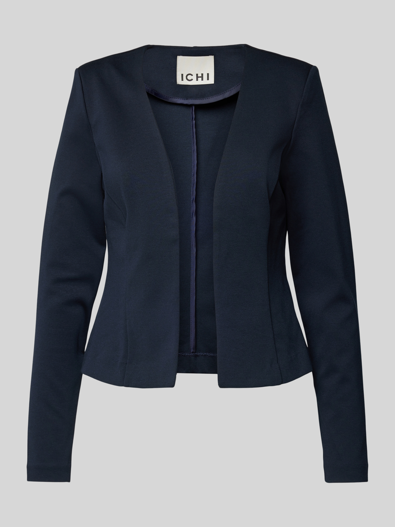Ichi Regular fit blazer met opengewerkte voorkant model 'KATE'
