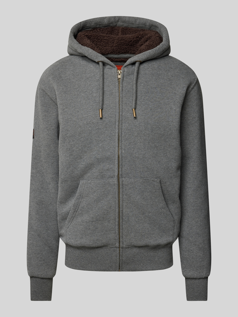 Superdry Sweatjack met labelstitching model 'Borg'