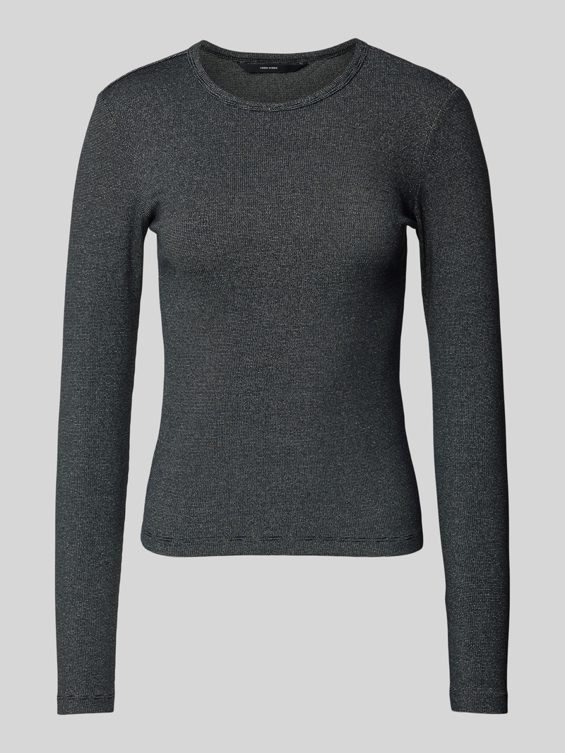 Vero Moda Regular fit shirt met lange mouwen van katoenmix met effectgaren, model 'CHLOE'