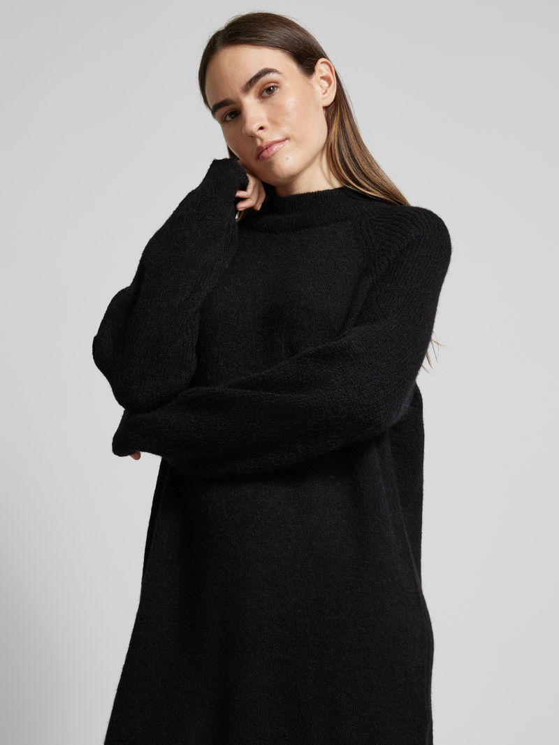 Selected Femme Gebreide jurk met opstaande kraag model 'LULU'