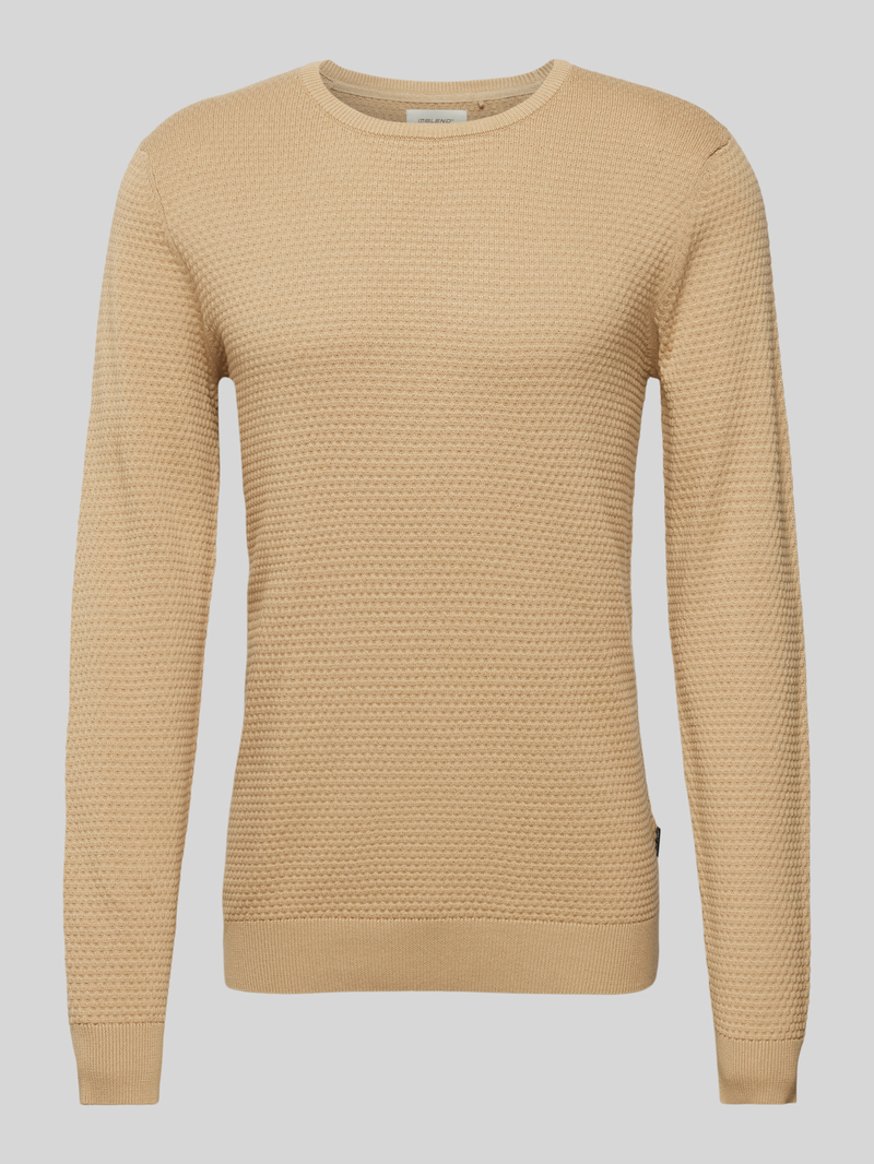 Blend Gebreide pullover met structuurmotief