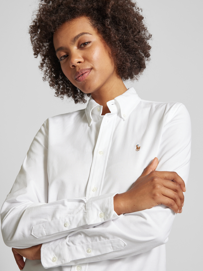 Polo Ralph Lauren Regular fit overhemdblouse met logostitching