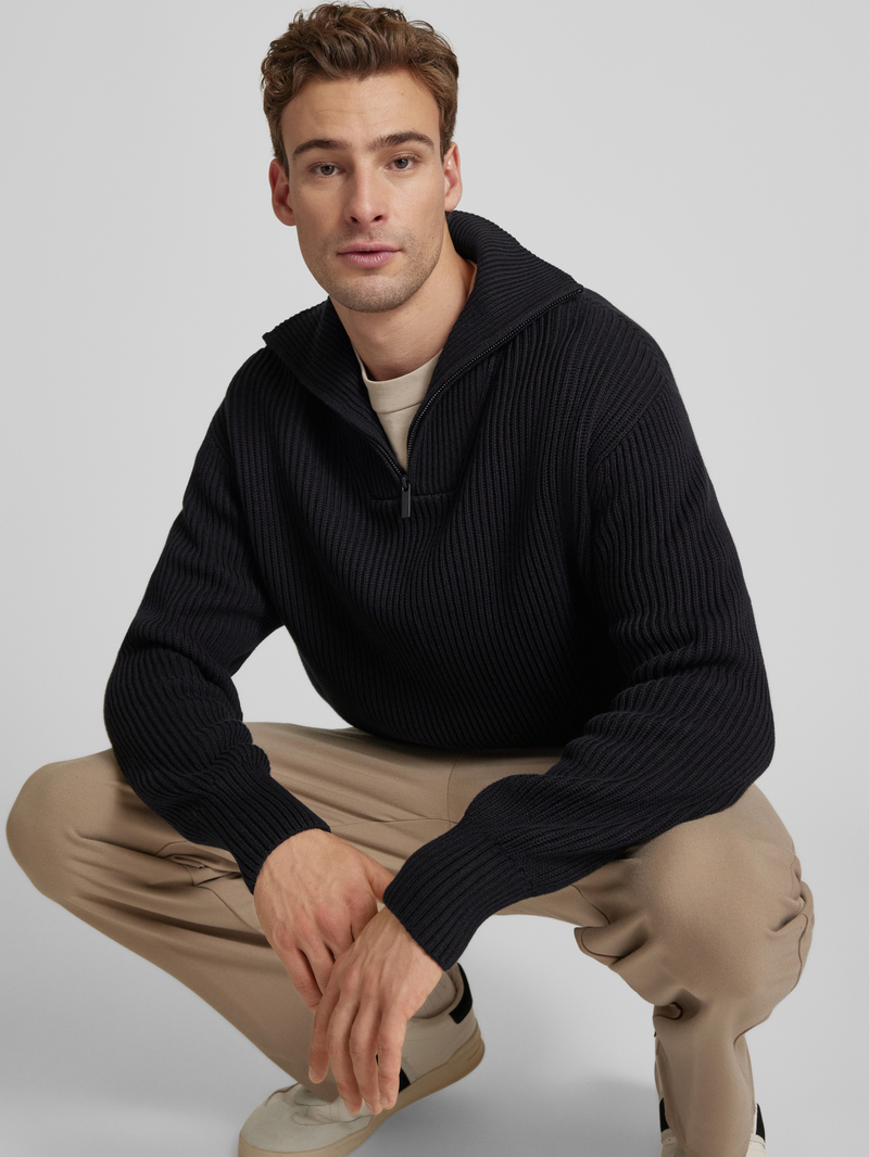 Selected Homme Schipperstrui met oversized schouders model 'DRY'