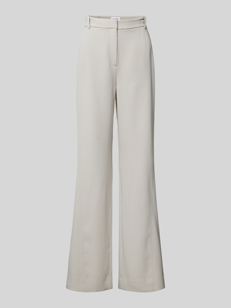 Calvin Klein Womenswear Wide leg stoffen broek met riemlussen