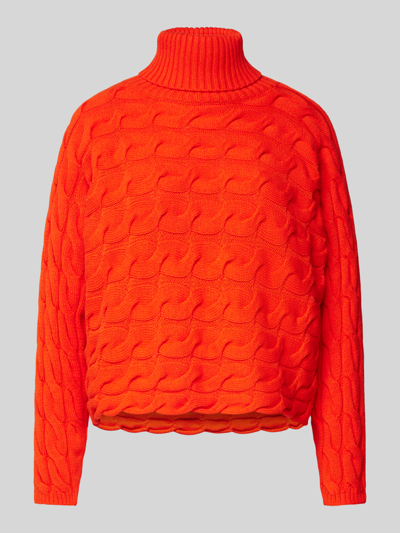 Oui Gebreide pullover met ribboorden