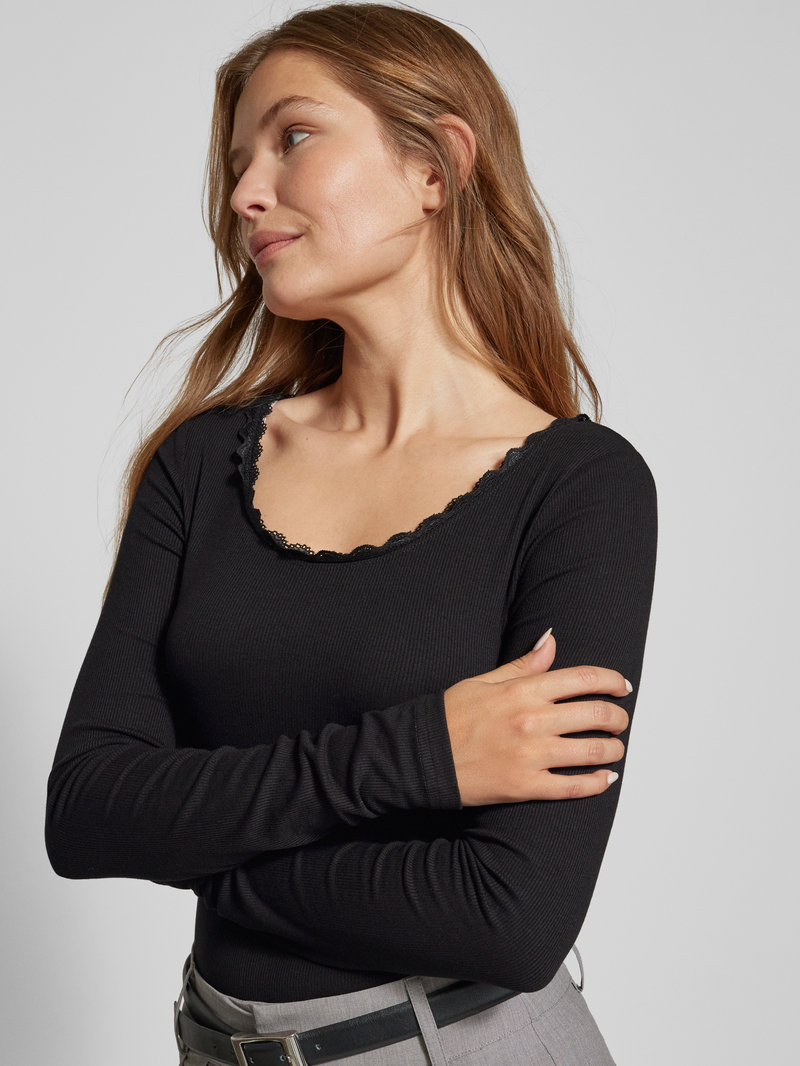 QS Longsleeve met ronde hals