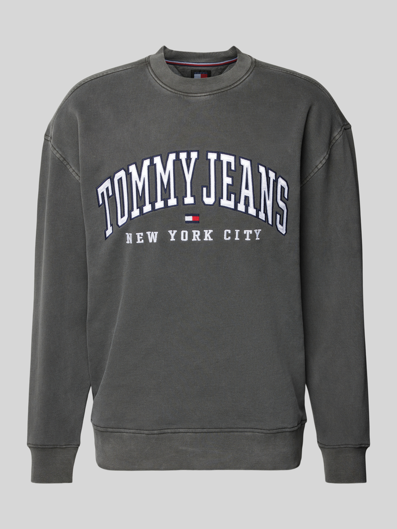 Tommy Jeans Relaxed fit sweatshirt met labelstitching