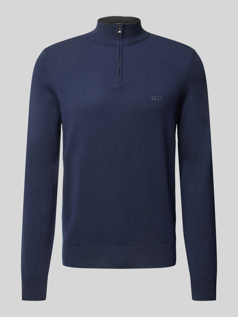 Boss Gebreide pullover met opstaande kraag model 'Emarlo'