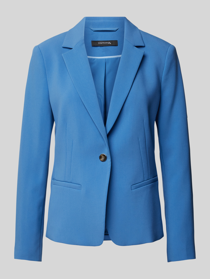 Comma Regular fit blazer met reverskraag