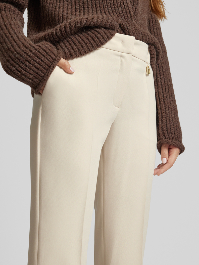 Joop! Regular fit stoffen broek met persplooien