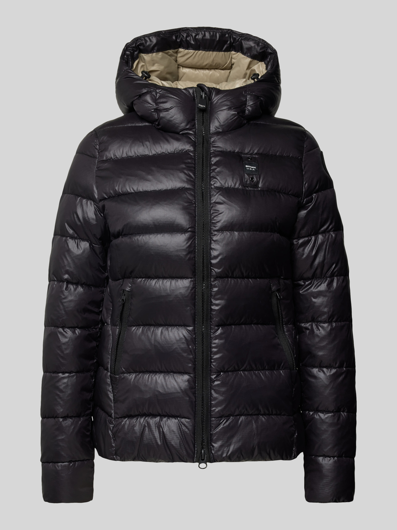 Blauer Usa Gewatteerd jack met labelbadge