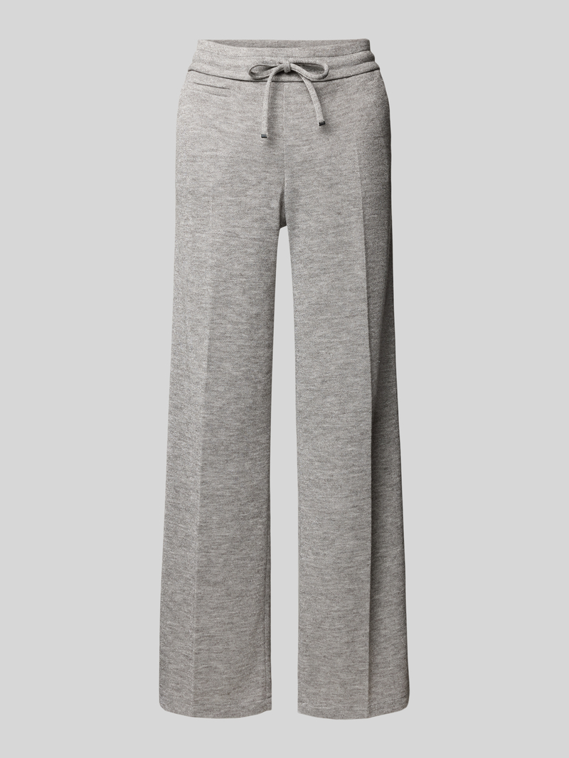 SEDUCTIVE Wide leg stoffen broek met persplooien model 'Freddy'