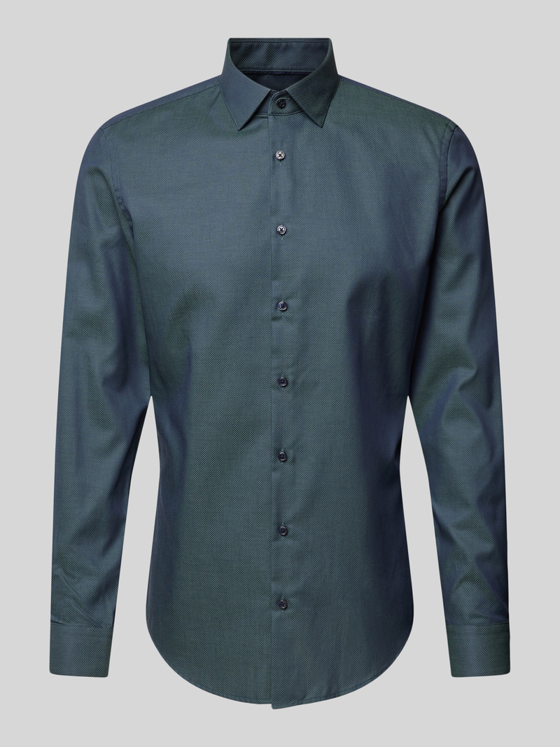 Jake*s Slim fit zakelijk overhemd van puur katoen