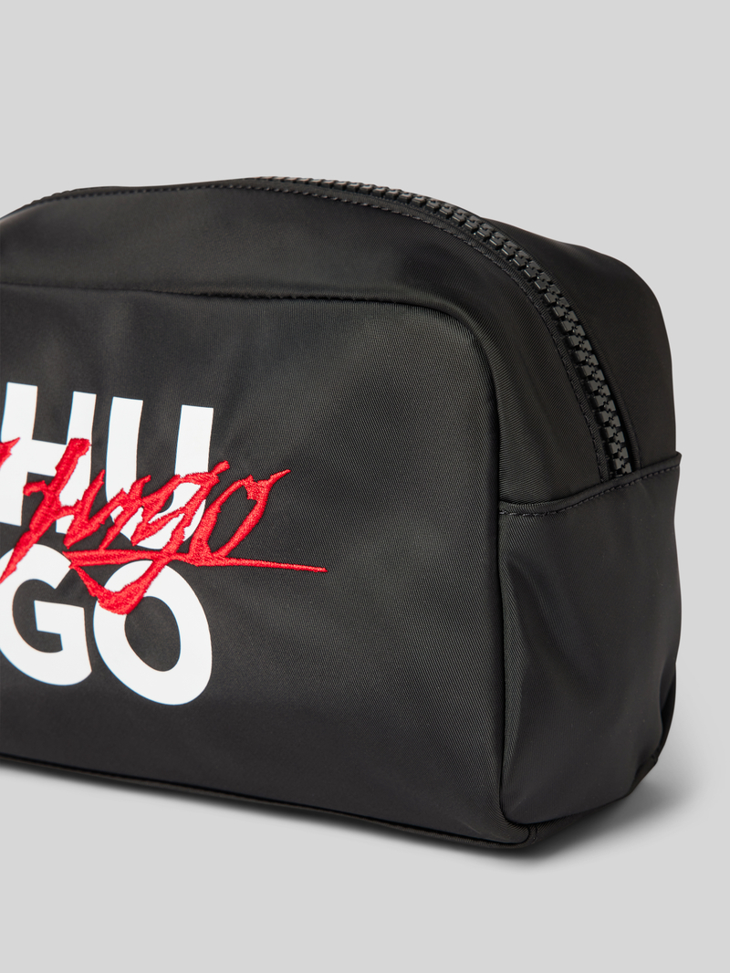 HUGO Toilettas met labelprint model 'Handwritten2.0'