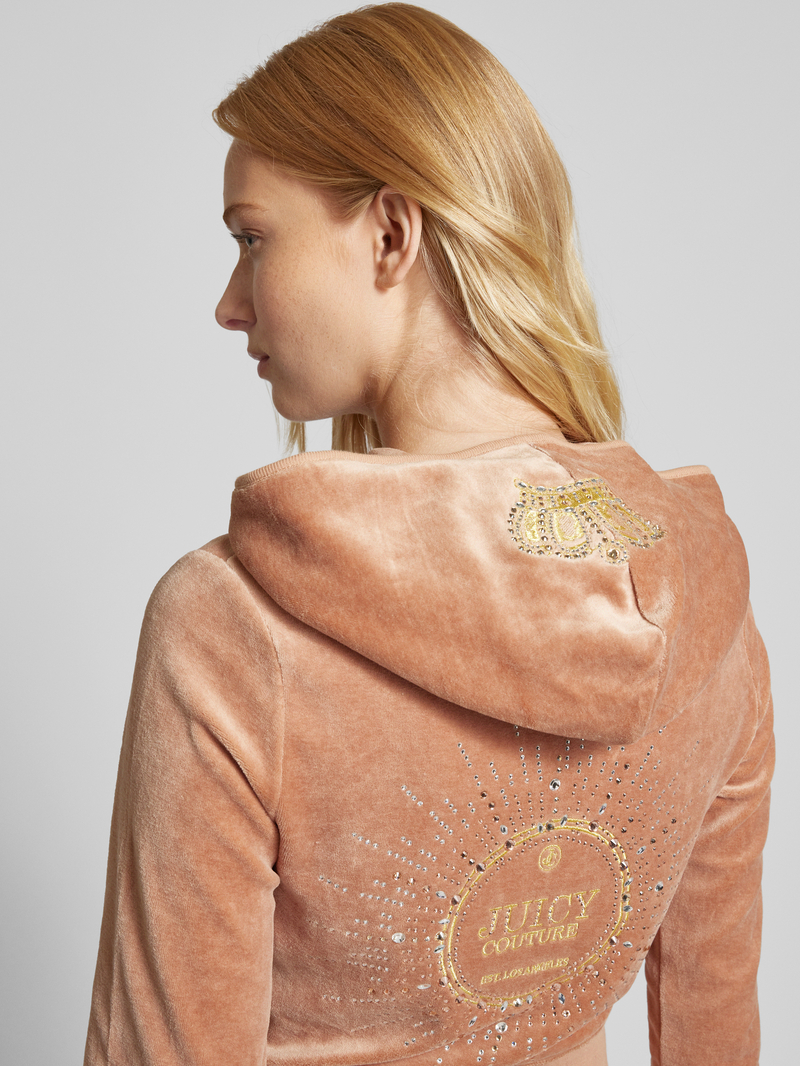 Juicy Couture Sweatjack met capuchon model 'ROBYN'