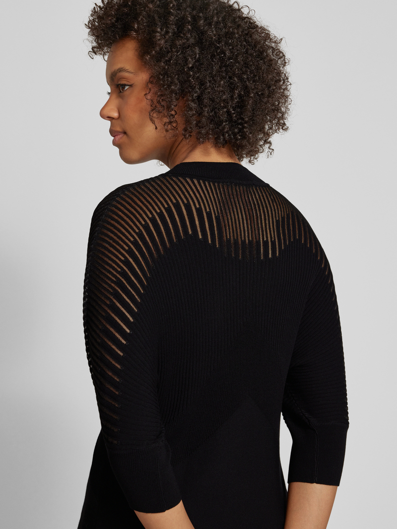 comma Gebreide pullover met ribboorden