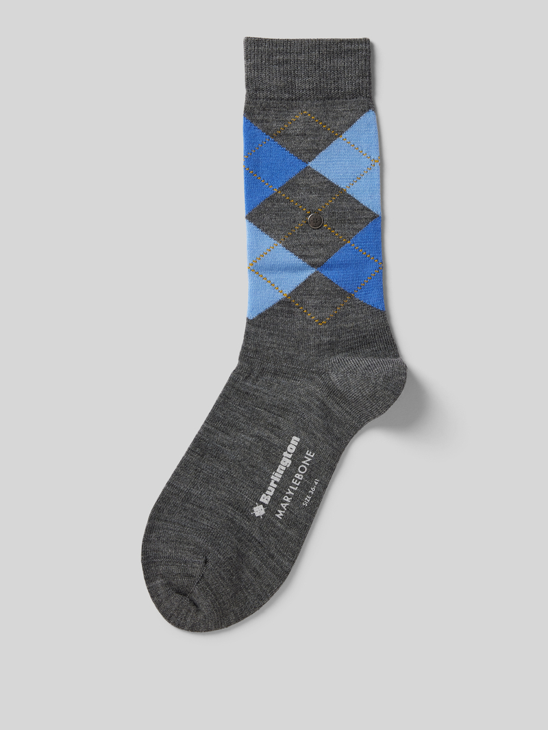 Burlington Sokken van scheerwolmix model 'Marylebone'