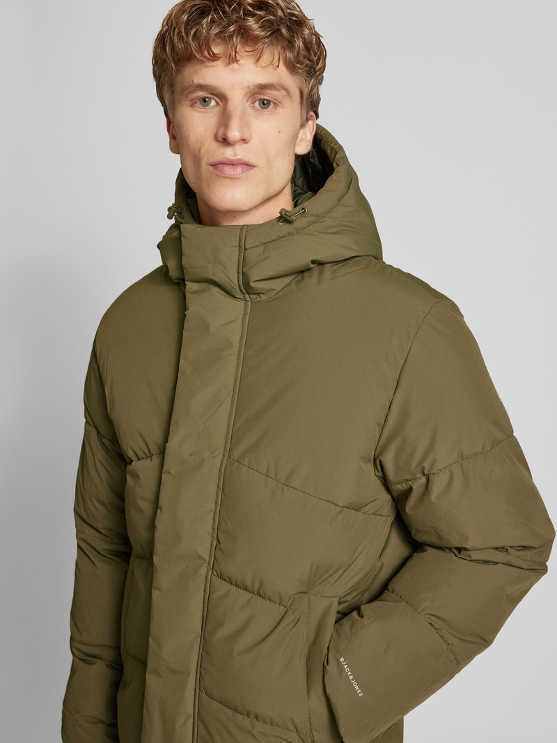 jack & jones Gewatteerd jack met opstaande kraag model 'WORLD'