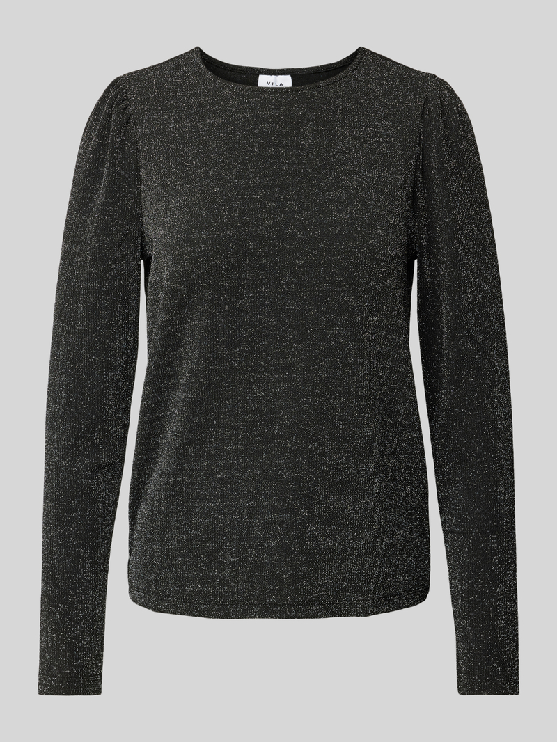 Vila Shirt met lange mouwen en ronde hals model 'ELEINA'