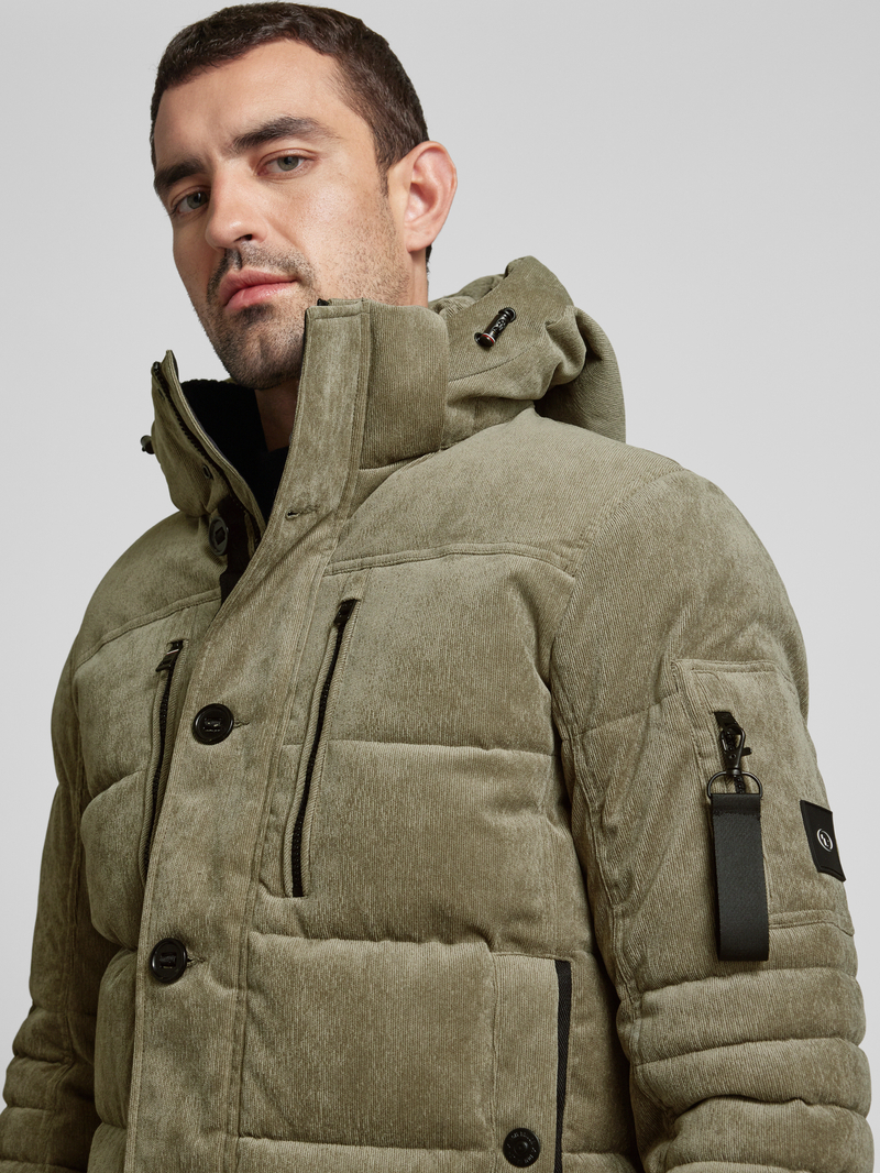 Tom Tailor Regular fit gewatteerd jack met afneembare capuchon