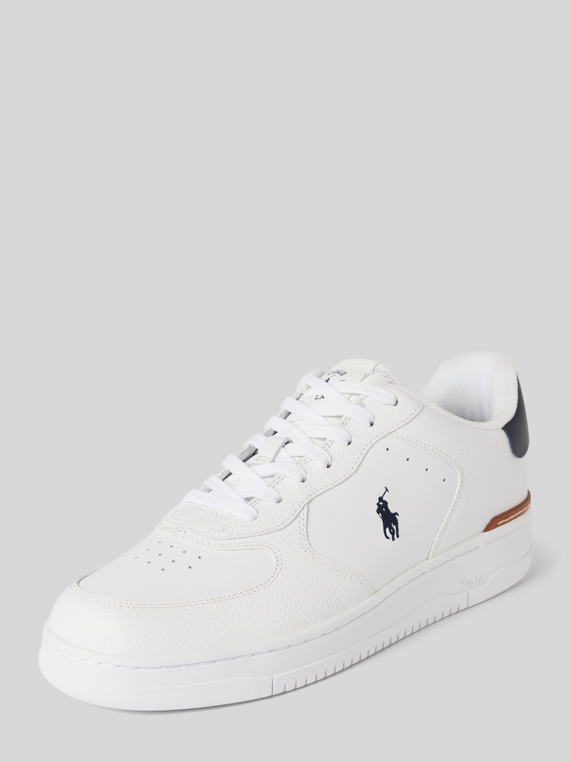 Polo Ralph Lauren Leren sneakers met logostitching, model 'MASTERS'