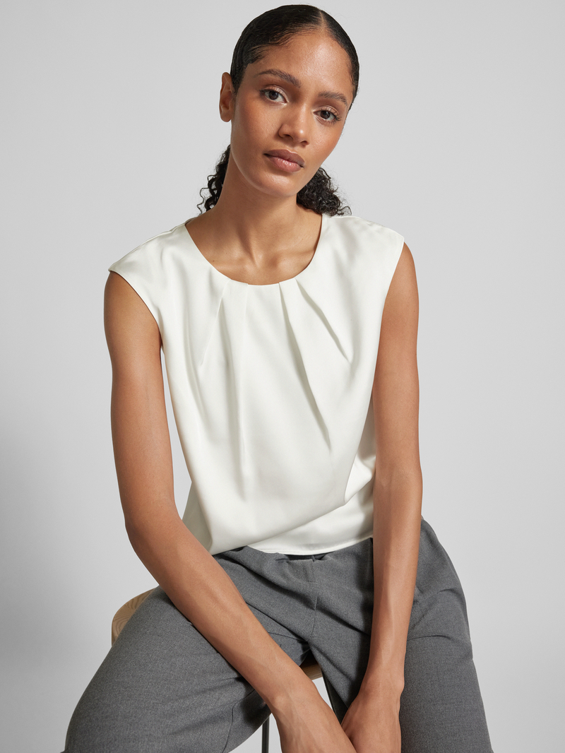 Christian Berg Woman Selection Blouseshirt met platte plooien