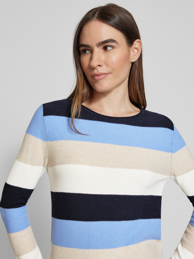 Tom Tailor Regular fit gebreide pullover van ademende katoenmix