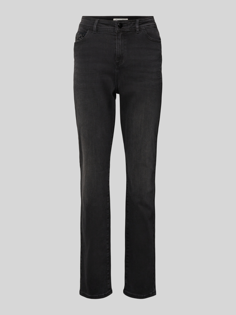 Christian Berg Woman Slim fit jeans met pailletten