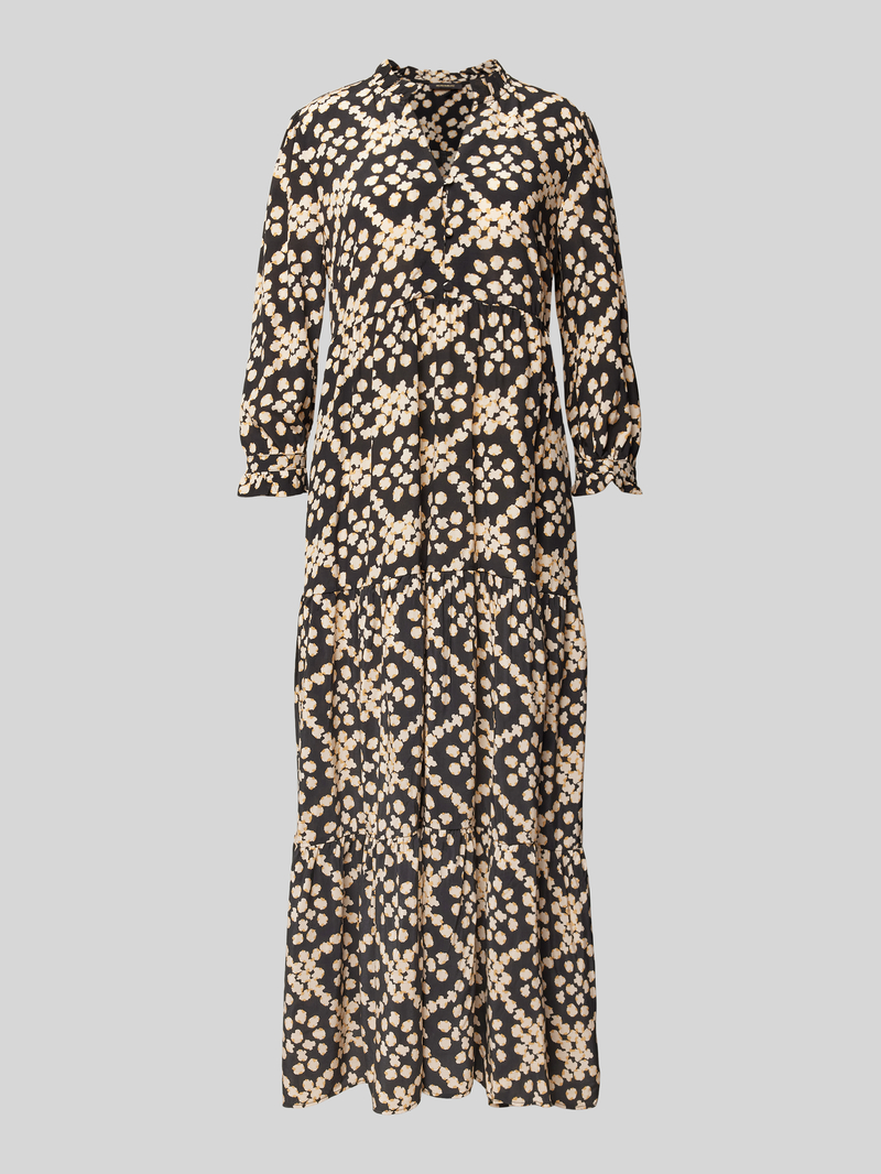 MORE & MORE Maxi-jurk van viscose in laagjeslook