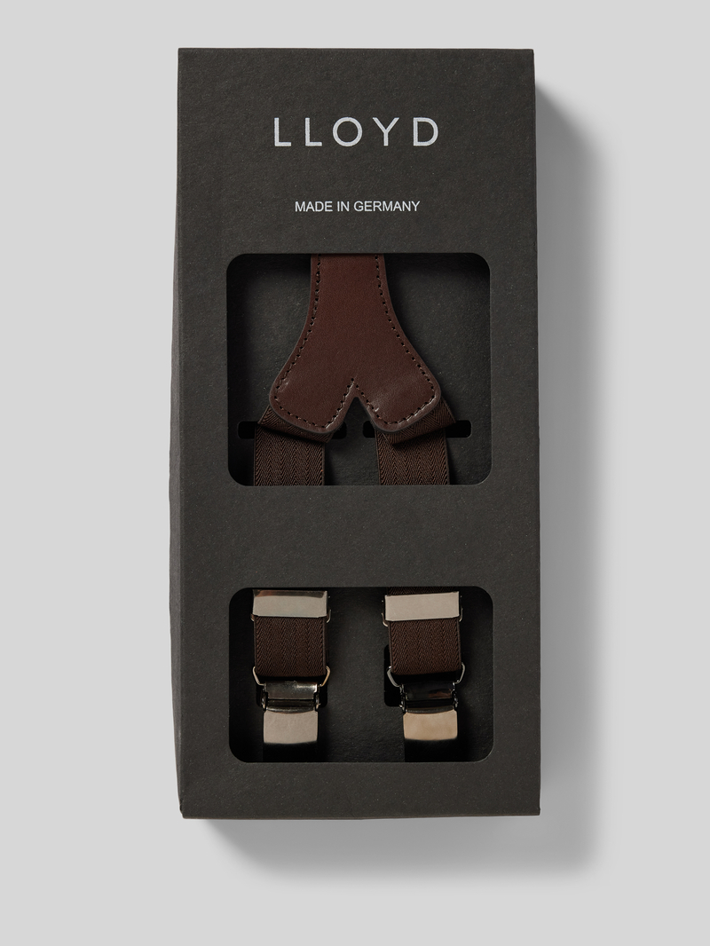 Lloyd Men's Belts Bretels met leren badge