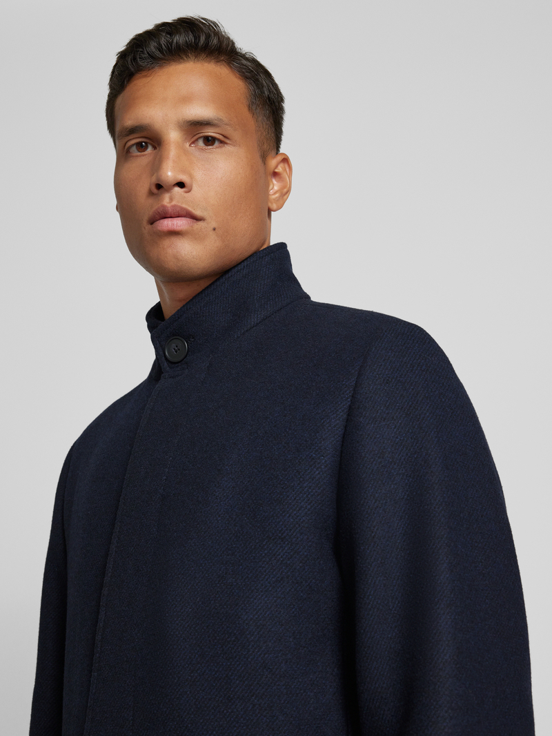 Jack & Jones Premium Lange jas van wolmix model 'WILSON'