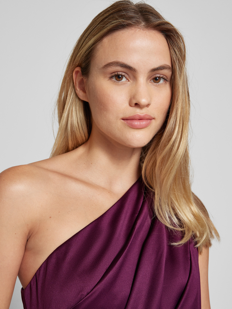 Adrianna Papell Avondjurk met one shoulder-band