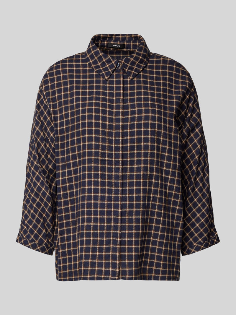 Opus Regular fit overhemdblouse met 3 4-mouwen model 'Fudo'