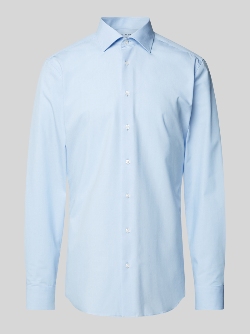 Eterna Slim fit zakelijk overhemd met kentkraag
