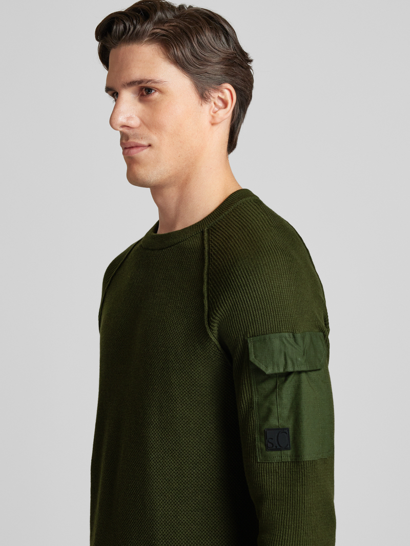 s.Oliver RED LABEL Regular fit gebreide pullover met raglanmouwen en structuurmix
