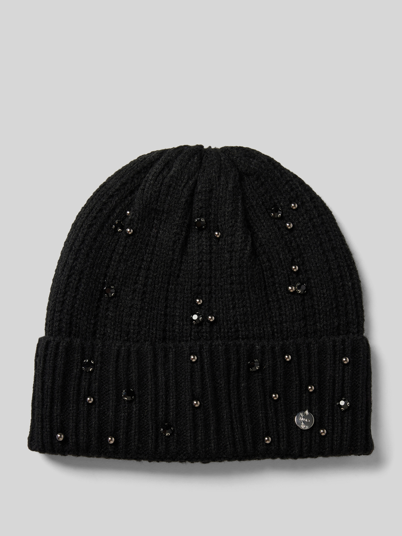 Liu Jo White Beanie met siersteentjes