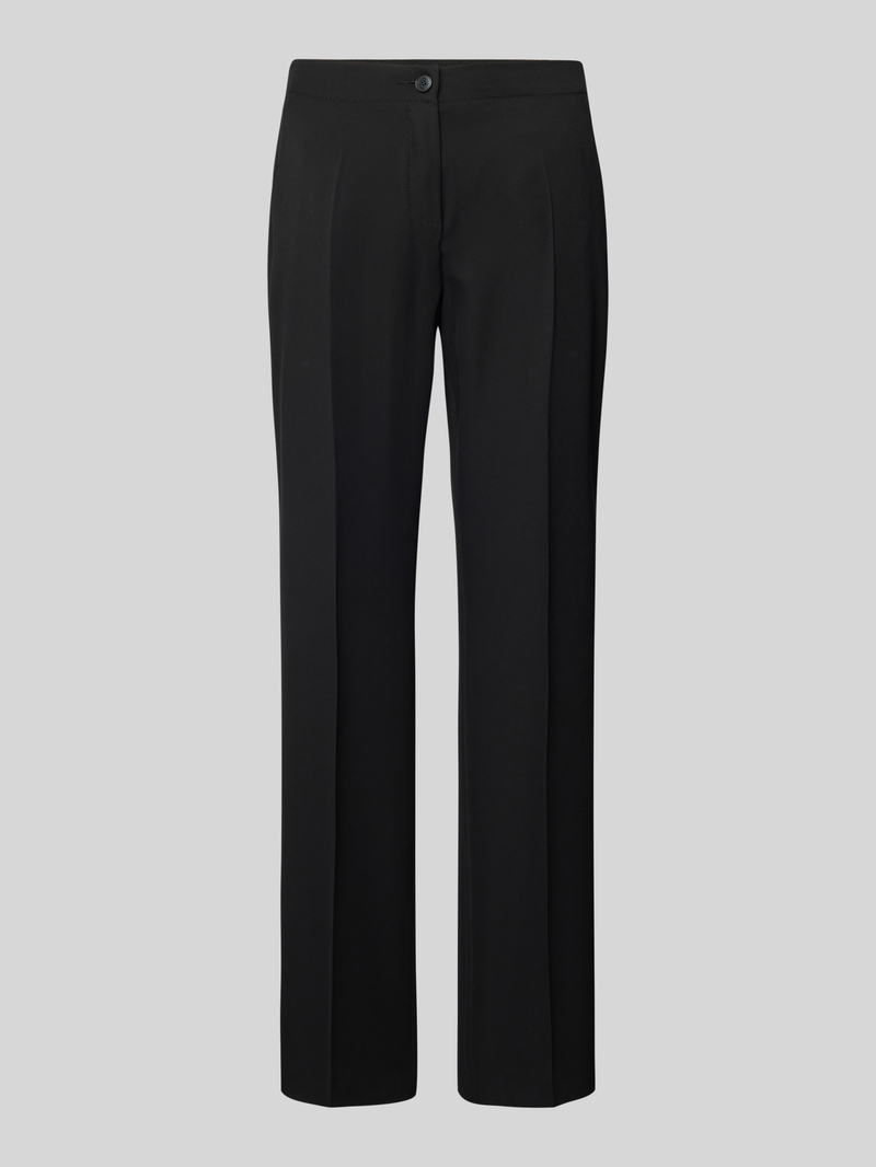 TONI Straight leg stoffen broek met persplooien