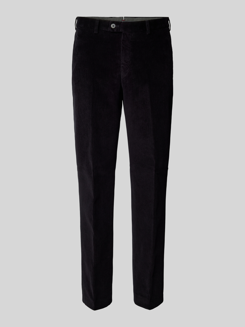 Hiltl Regular fit corduroy broek met riemlussen, model 'PARMA'