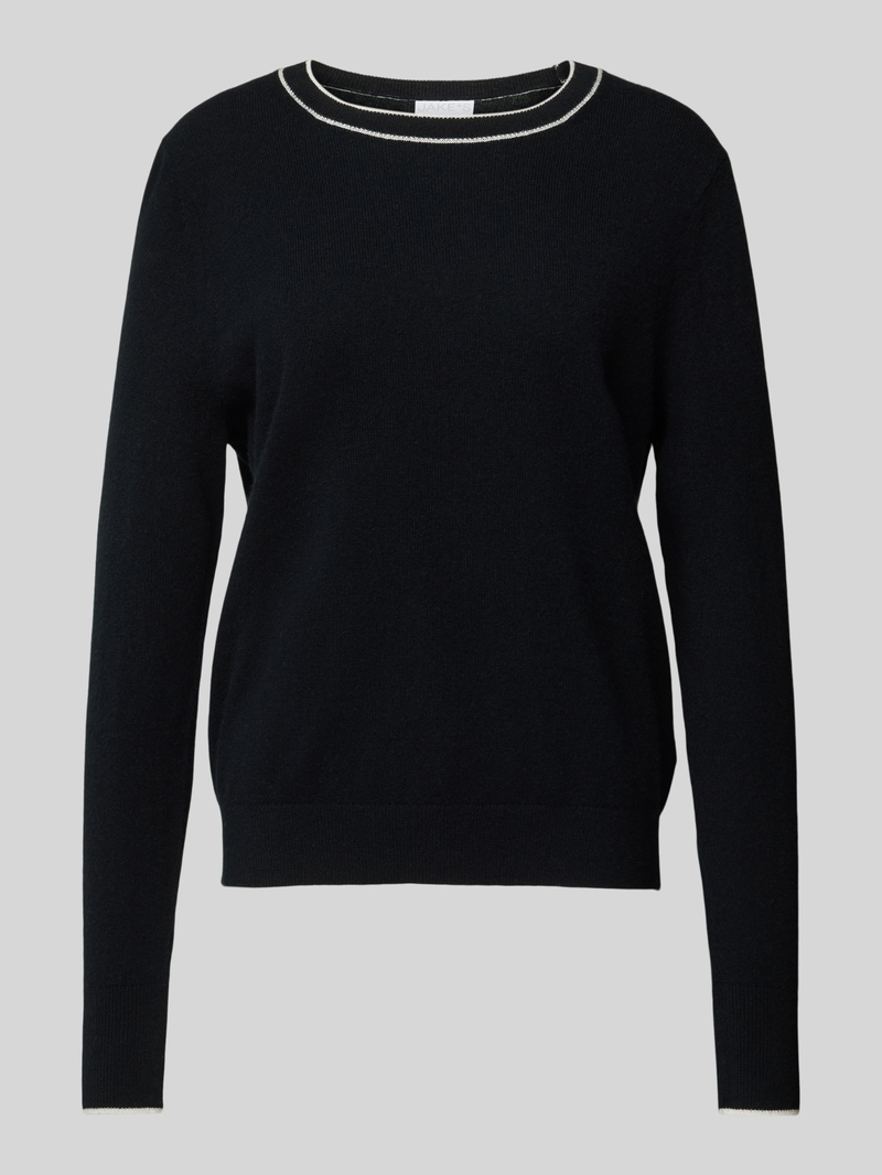 Jake*s Collection Gebreide pullover met ronde hals