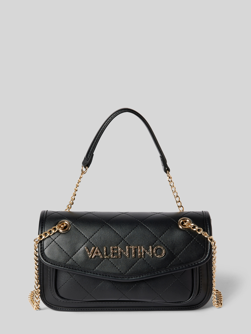 VALENTINO BAGS Handtas met doorgestikte naden en labelapplicatie, model 'MANSION'